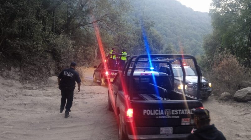 POLICÍA ESTATAL DEL EDOMEX LOCALIZA A SEIS REPORTEROS QUE SE EXTRAVIARON EN LA ZONA DEL INCENDIO FORESTAL EN JILOTZINGO